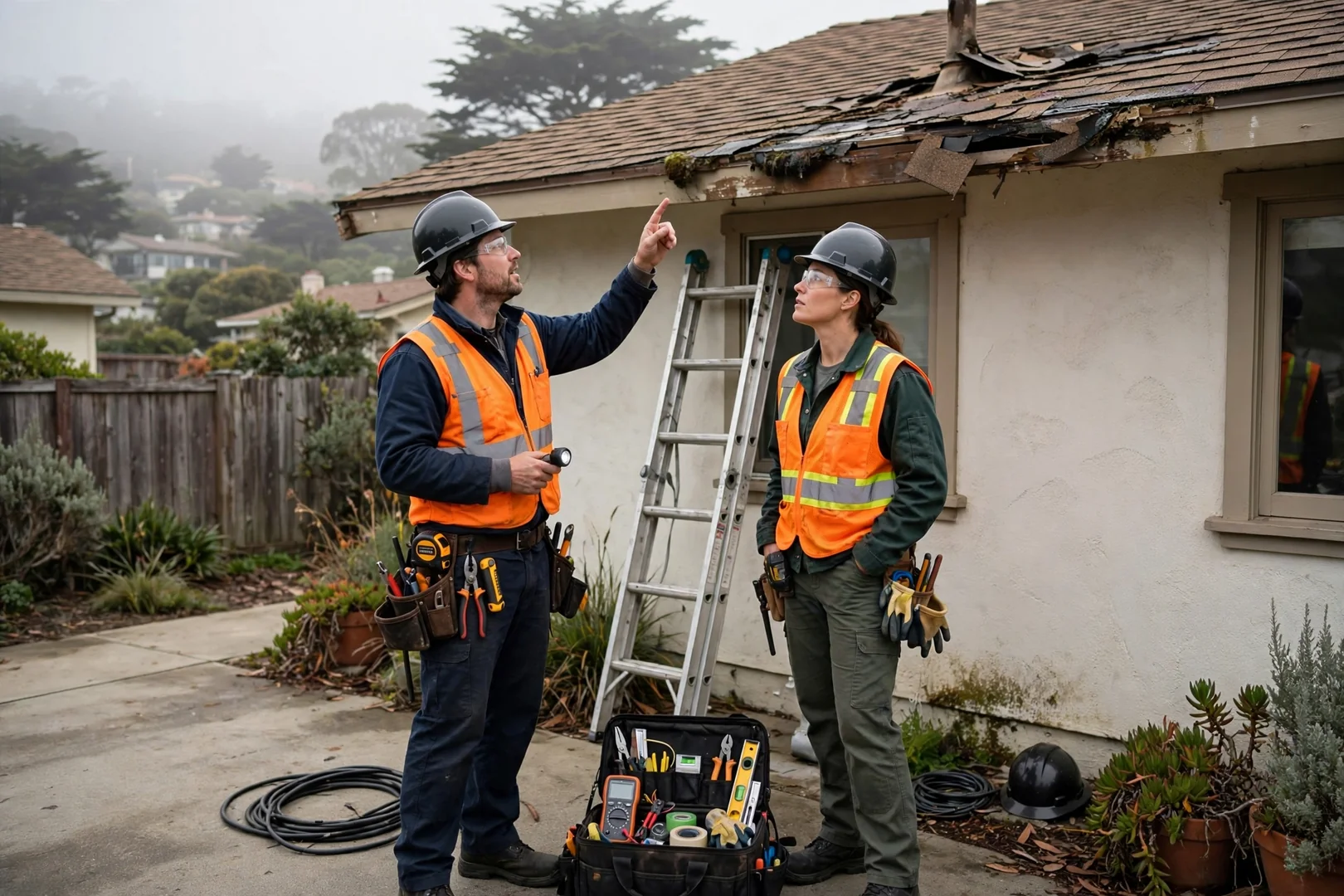 Grid-tied solar array offline during a Santa Cruz power outage