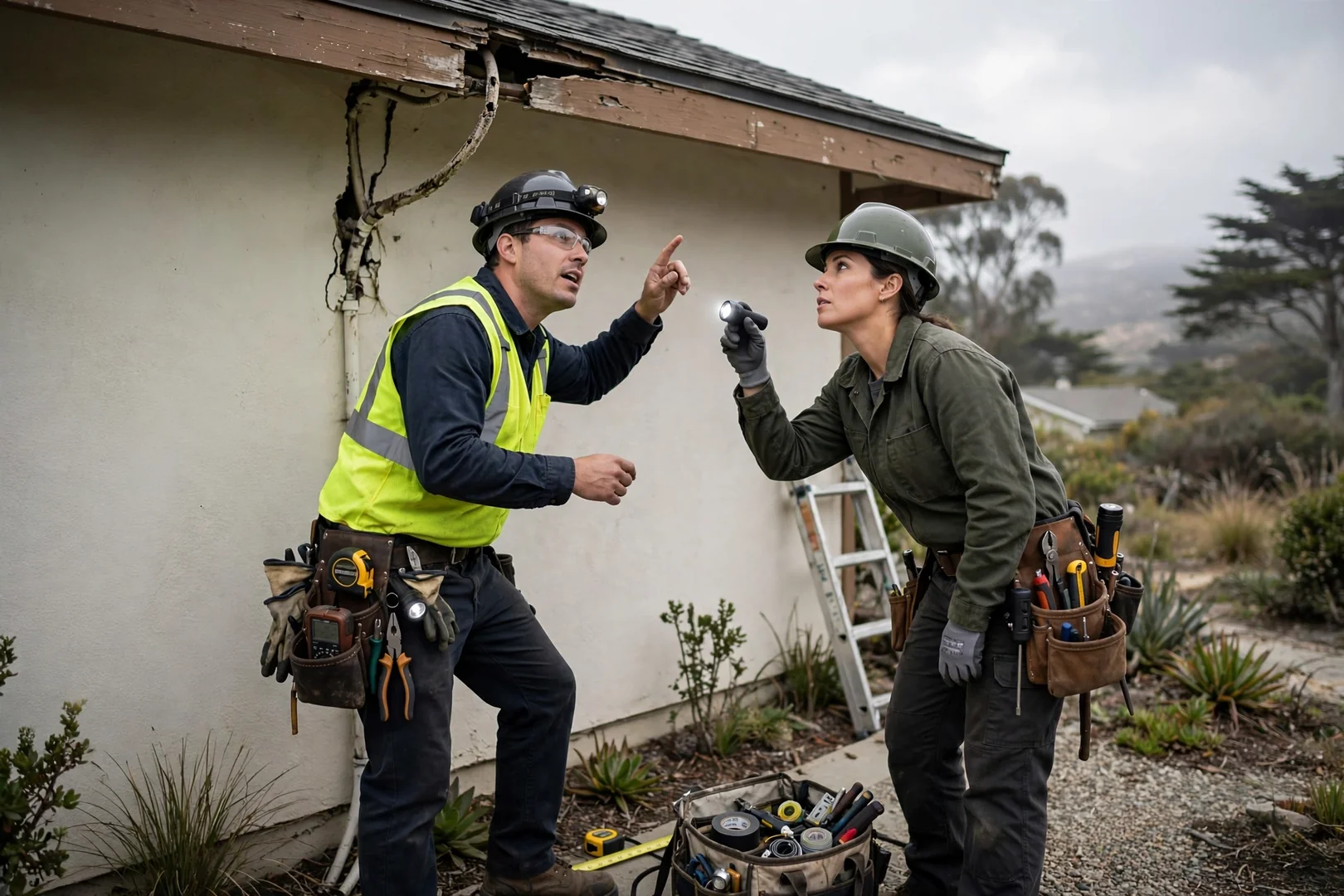 Homeowner reviewing rising electric bill beside sunlit south-facing roof